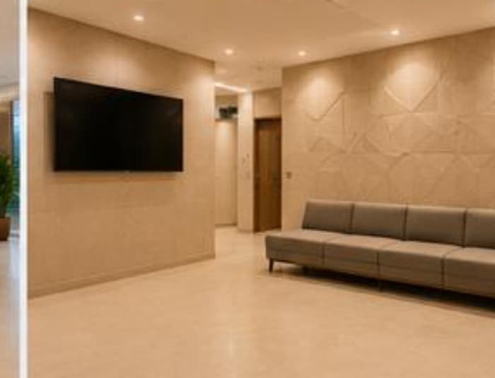 Vivarch Hospital lobby seating area